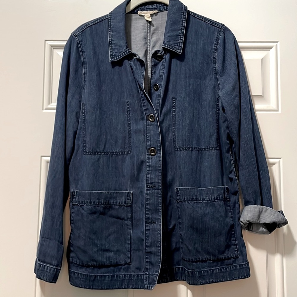 Eileen fisher lightweight denim jacket/shirt petite small